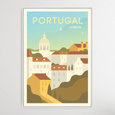 Portugal - Vintage Style Travel Print - I Heart Wall Art