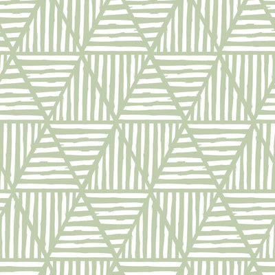 Pyramids In Green - Peel and Stick Removable Wallpaper I Heart Wall Art Australia 