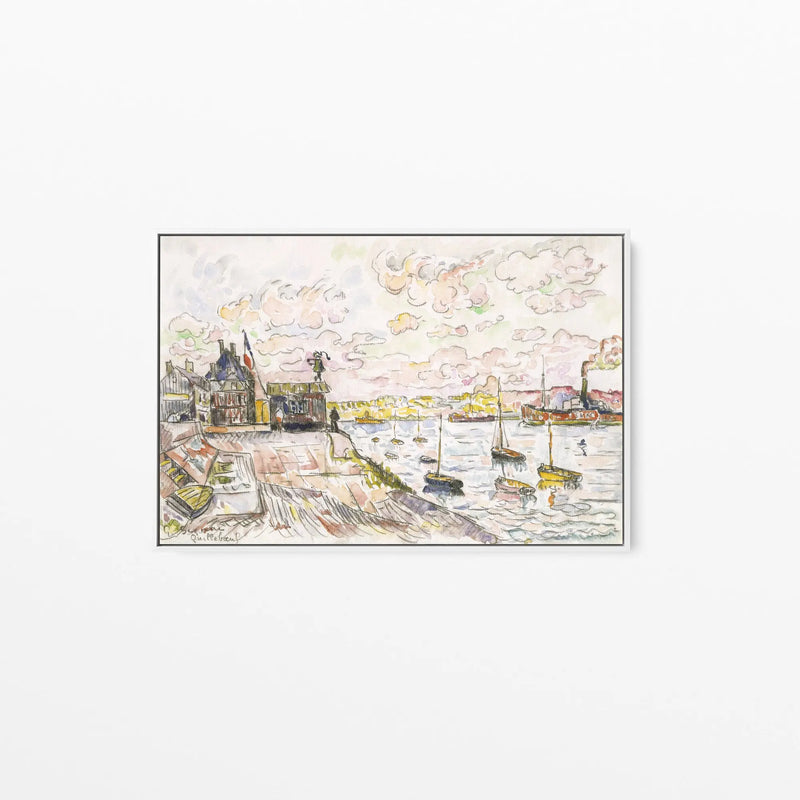 Quilleboeuf (ca.1928) by Paul Signac - Stretched Canvas Print or Framed Fine Art Print - Artwork I Heart Wall Art Australia 
