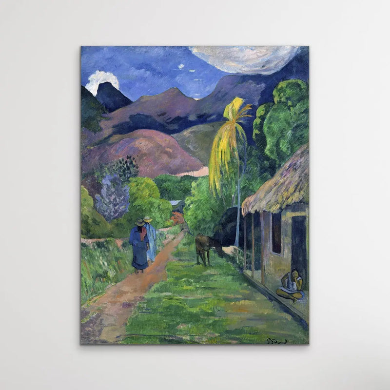 Rue De Tahiti by Paul Gauguin - Classic Canvas or Art Print I Heart Wall Art Australia 