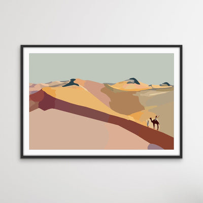 Sahara - Desert Inspired Contemporary Boho Print - I Heart Wall Art