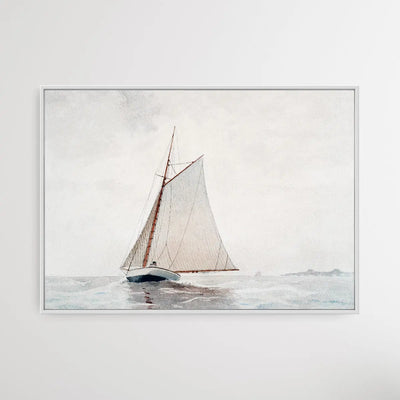 Sailing off Gloucester (ca.1880) by Winslow Homer - I Heart Wall Art