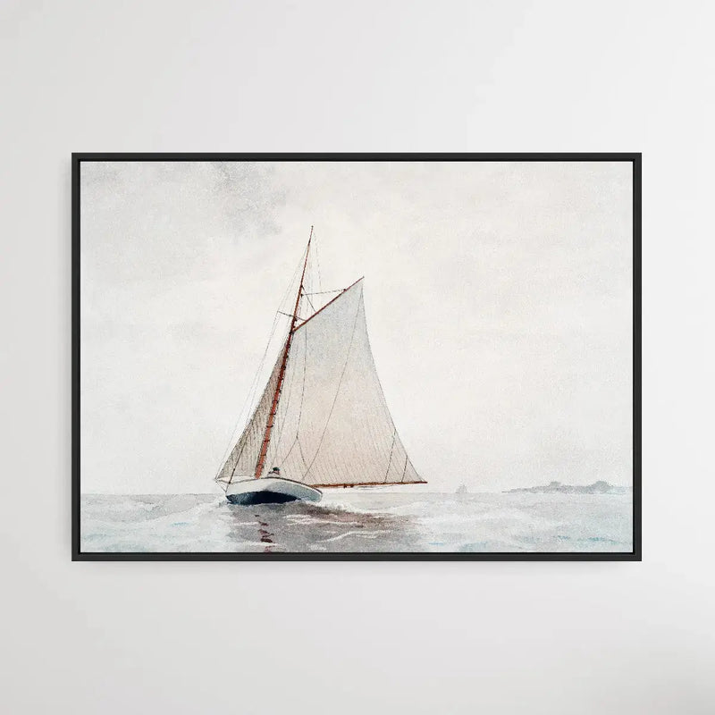 Sailing off Gloucester (ca.1880) by Winslow Homer I Heart Wall Art Australia 