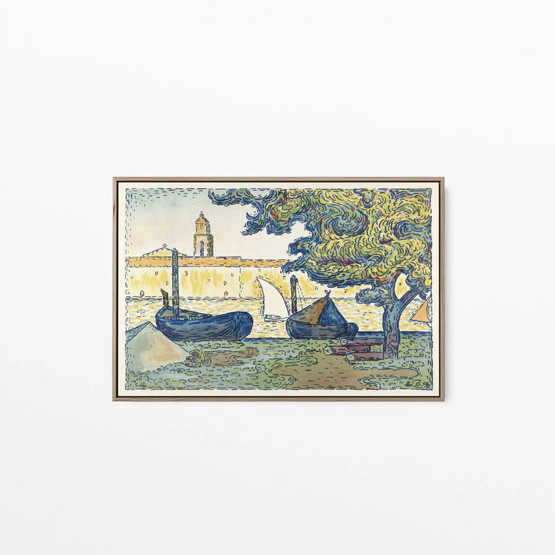 Saint–Tropez (The Port of St. Tropez) by Paul Signac- Stretched Canvas Print or Framed Fine Art Print I Heart Wall Art Australia 