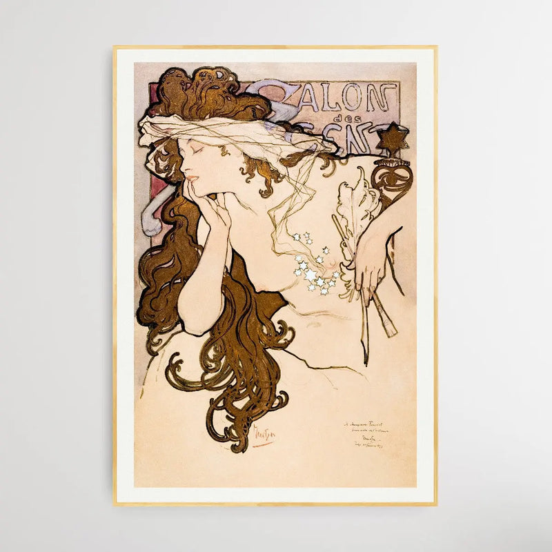 Salon des Cent  (1896) by Alphonse Maria Mucha - I Heart Wall Art