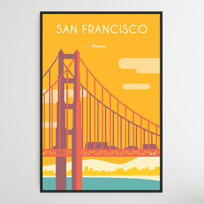 San Francisco - Vintage Style Travel Print - I Heart Wall Art