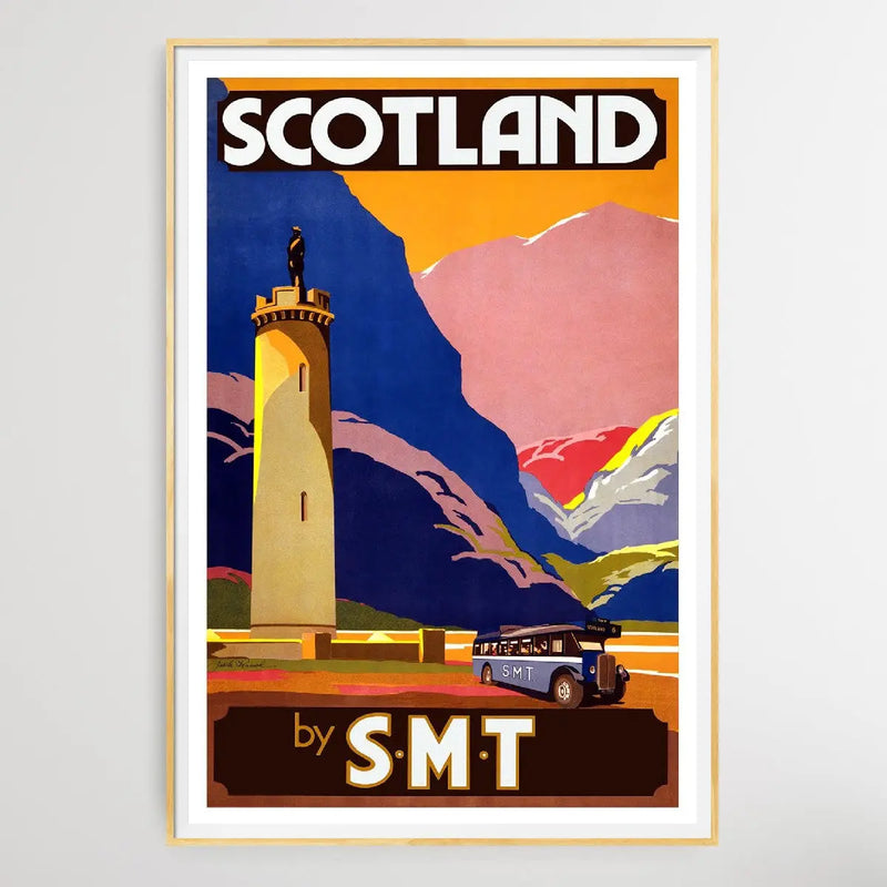 Scotland By SMT VIntage Travel Poster - I Heart Wall Art