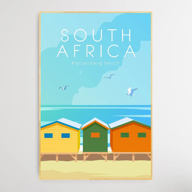 South Africa - Vintage Style Travel Print - I Heart Wall Art