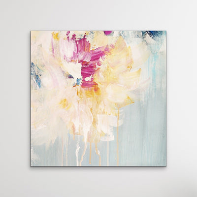 Spring - Abstract Square Canvas Floral Print - I Heart Wall Art