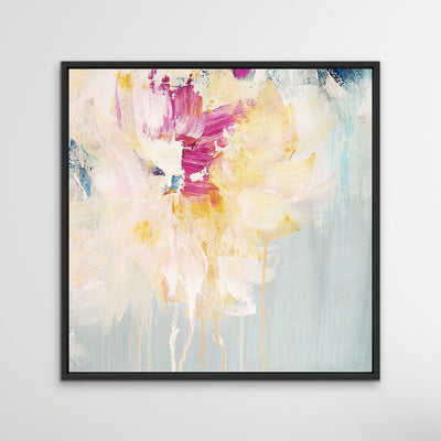 Spring - Abstract Square Canvas Floral Print - I Heart Wall Art