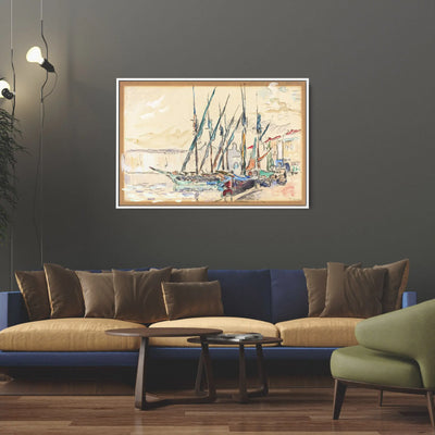 St. Tropez (1906) by Paul Signac- Stretched Canvas Print or Framed Fine Art Print - Artwork I Heart Wall Art Australia 