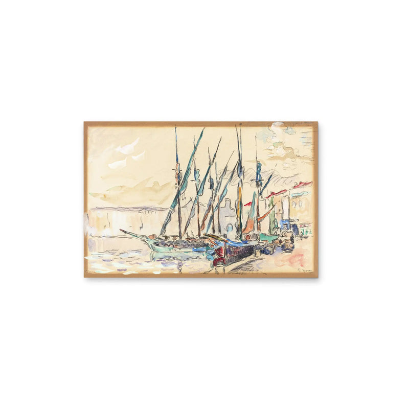 St. Tropez (1906) by Paul Signac- Stretched Canvas Print or Framed Fine Art Print - Artwork I Heart Wall Art Australia 