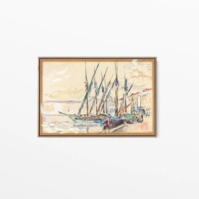 St. Tropez (1906) by Paul Signac- Stretched Canvas Print or Framed Fine Art Print - Artwork I Heart Wall Art Australia 