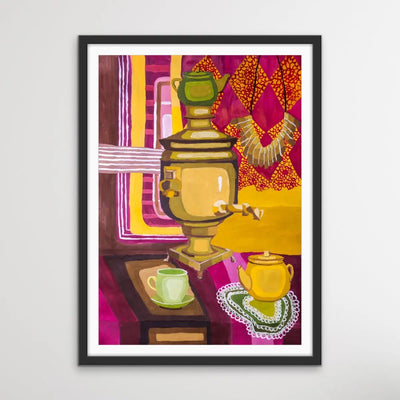 Stay For Tea - Colourful Still Life by Valentin Ivansov - I Heart Wall Art