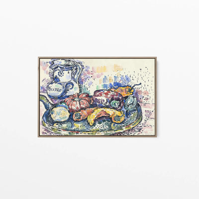Still Life with Jug by Paul Signac - Stretched Canvas Print or Framed Fine Art Print - Artwork I Heart Wall Art Australia 