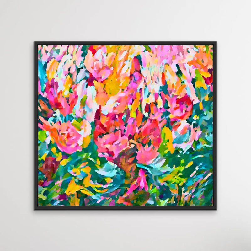 Summer Loving - Bright Floral Colourful Abstract Wall Art Print - I Heart Wall Art
