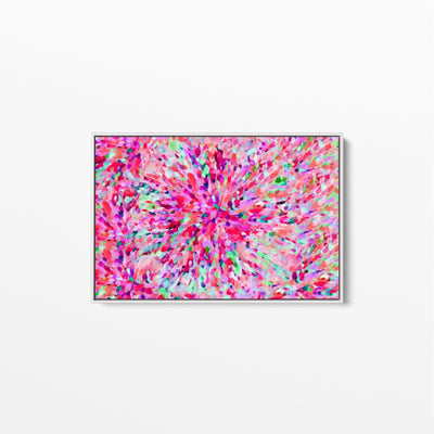 Sun Flare In Pink - Pink Abstract Artwork Wall Art - I Heart Wall Art