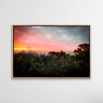 Sunset Over The Ocean - Stradbroke Island Sunset Photographic Wall Art Print - I Heart Wall Art