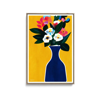 Sunshine Flowers by Bo Anderson - Stretched Canvas Print or Framed Fine Art Print - Artwork I Heart Wall Art Australia 