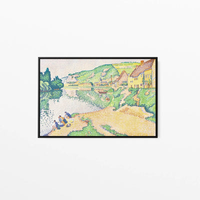 The Andelys (1895) by Paul Signac - Stretched Canvas Print or Framed Fine Art Print - Artwork I Heart Wall Art Australia 