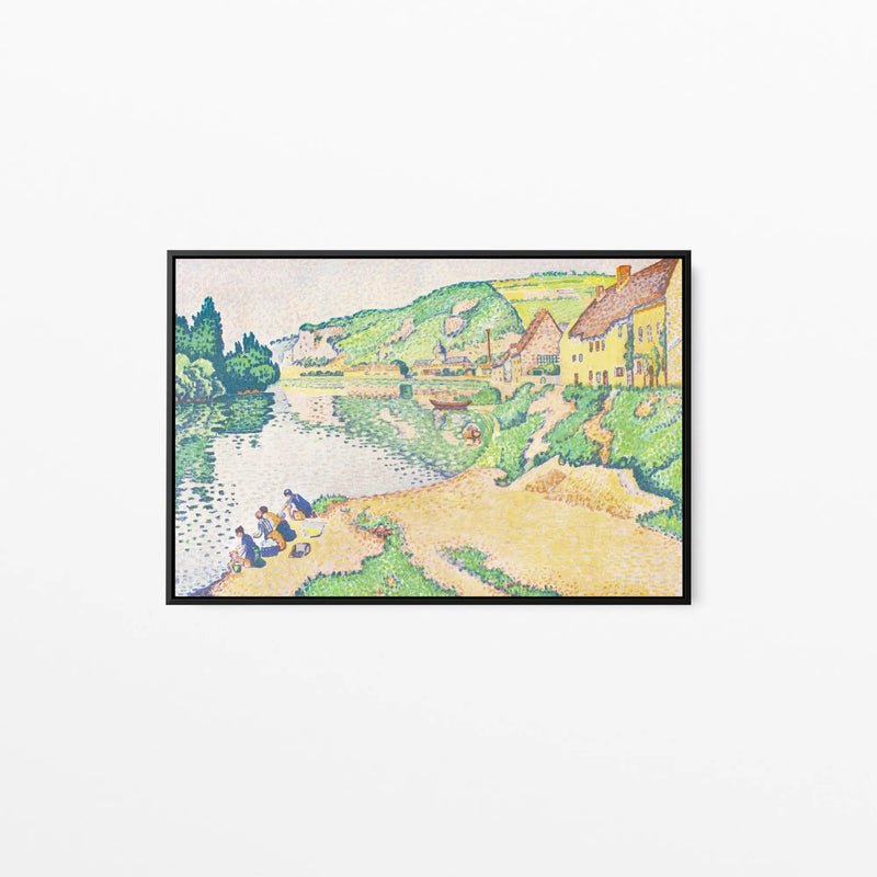 The Andelys (1895) by Paul Signac - Stretched Canvas Print or Framed Fine Art Print - Artwork I Heart Wall Art Australia 