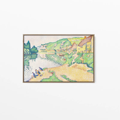 The Andelys (1895) by Paul Signac - Stretched Canvas Print or Framed Fine Art Print - Artwork I Heart Wall Art Australia 