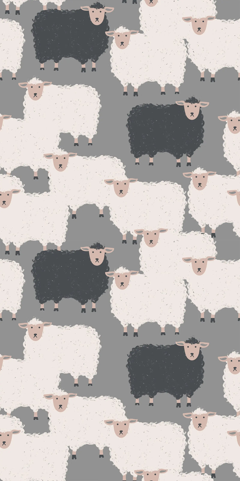 The Black Sheep - Peel and Stick Removable Wallpaper I Heart Wall Art Australia 