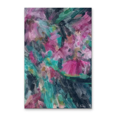 The Blossom Series I - Gumnut Blossom Abstract Artwork - Pink and Green Shades - Australiana Print I Heart Wall Art Australia 