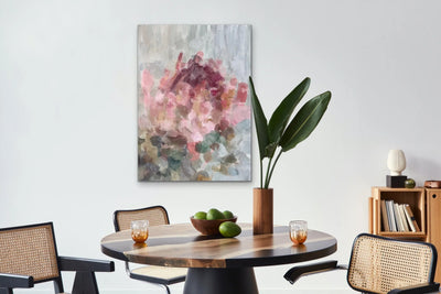 The Blossom Series III - Protea Abstract Artwork - Pink and Yellow Shades - Australiana Print I Heart Wall Art Australia 