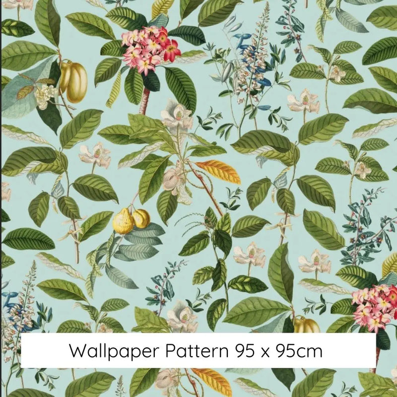 The English Garden in Blue Wallpaper - Floral Wallpaper In Traditional Style - Peel and Stick Wallpaper I Heart Wall Art Australia 