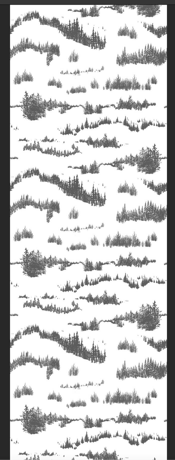The Forest Series / Thin Forest - Forest Grey and White Wallpaper I Heart Wall Art Australia 