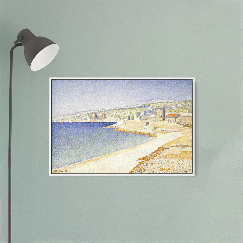 The Jetty at Cassis, Opus 198 by Paul Signac- Stretched Canvas Print or Framed Fine Art Print I Heart Wall Art Australia 