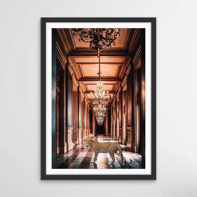 The Palace Leopard - Leopard Loose In Luxury Palace Photographic Print I Heart Wall Art Australia 
