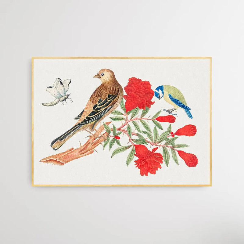 The Smithsonian 18th Century Brown and Black Bird - I Heart Wall Art