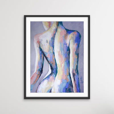 The Way It Was - Woman's Back Female Nude Artwork or Canvas Print - I Heart Wall Art