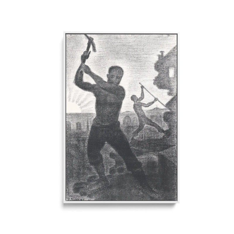 The Wreckers by Paul Signac - Stretched Canvas Print or Framed Fine Art Print I Heart Wall Art Australia 