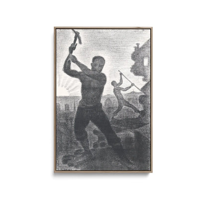 The Wreckers by Paul Signac - Stretched Canvas Print or Framed Fine Art Print I Heart Wall Art Australia 