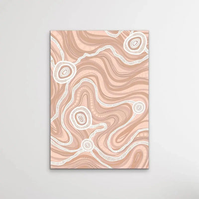 Trading Route On Country - Earth -  Aboriginal Art Print By Leah Cummins I Heart Wall Art Australia 