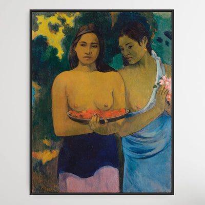 Two Tahitian Women (1899) by Paul Gauguin I Heart Wall Art Australia 