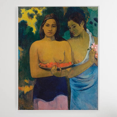 Two Tahitian Women (1899) by Paul Gauguin I Heart Wall Art Australia 