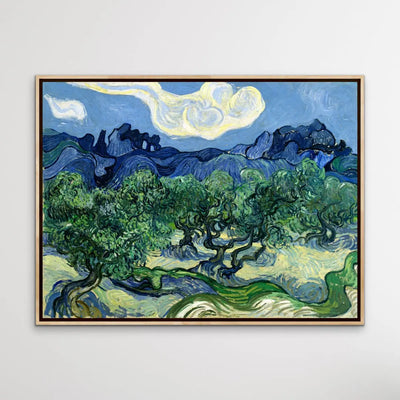 Vincent van Gogh's Olive Trees with the Alpilles in the Background (1889) - Print Of The Artwork - I Heart Wall Art