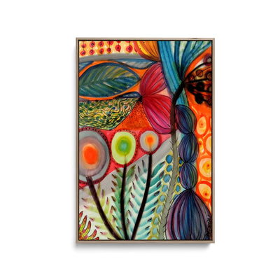 Vivaces by Sylvie Demers- Stretched Canvas Print or Framed Fine Art Print - Artwork I Heart Wall Art Australia 