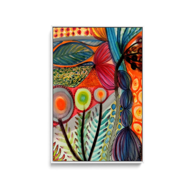 Vivaces by Sylvie Demers- Stretched Canvas Print or Framed Fine Art Print - Artwork I Heart Wall Art Australia 