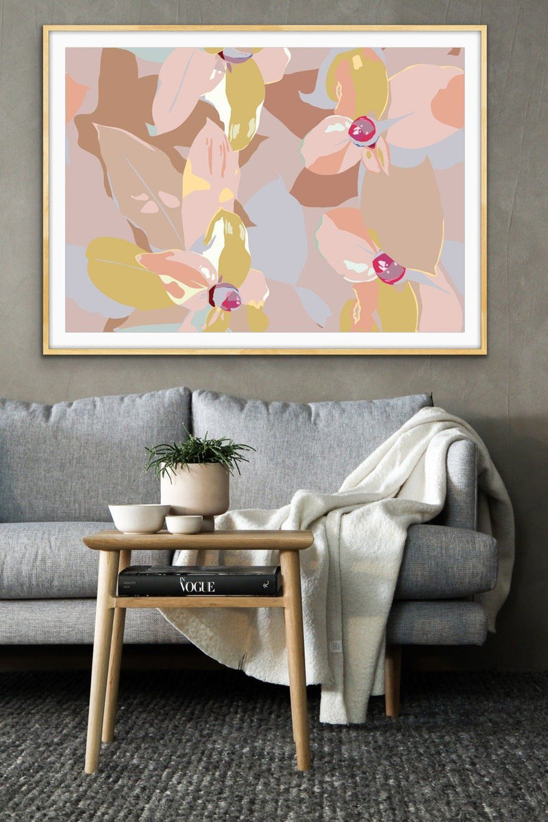 Warmer Days - Pink and Peach Original Artwork By Edie Fogarty Canvas or Art Print - I Heart Wall Art
