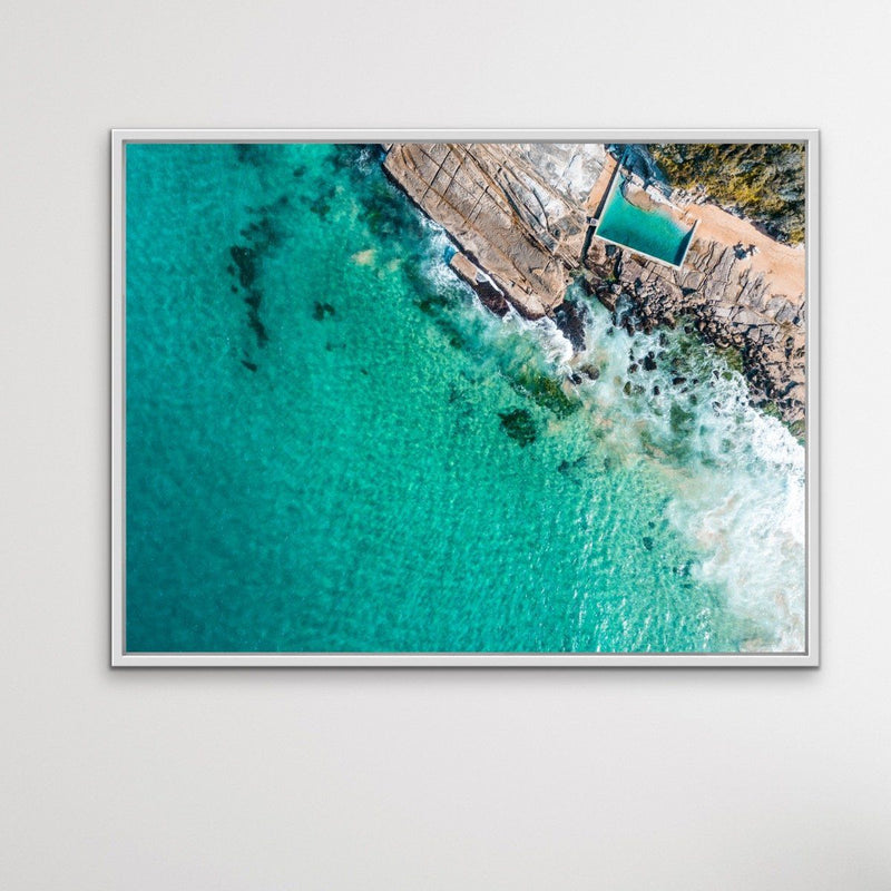 Whale Beach Ocean Pool - Coastal Beach Pool Sydney Photographic Canvas or Art Print - I Heart Wall Art