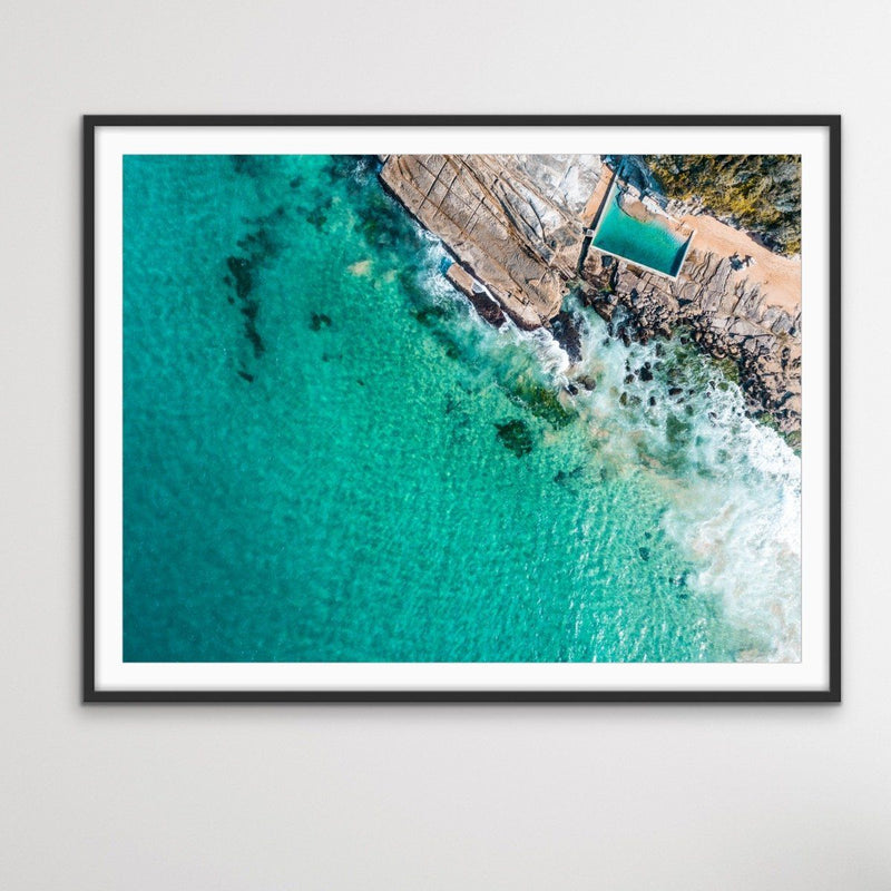 Whale Beach Ocean Pool - Coastal Beach Pool Sydney Photographic Canvas or Art Print - I Heart Wall Art
