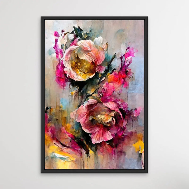 Wild Roses - Colourful Illustration by TreeChild Available as a Canvas or Paper Print I Heart Wall Art Australia 