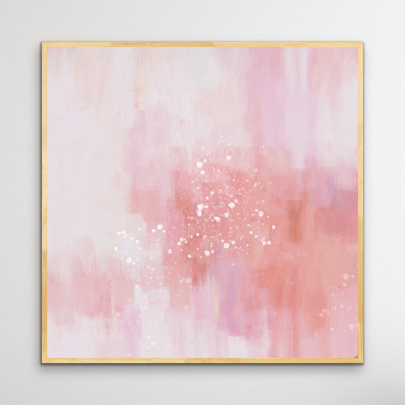 Wishes - Blush Pink Boho Abstract Canvas Print - I Heart Wall Art