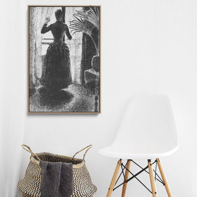 Woman at the Window by Paul Signac - Stretched Canvas Print or Framed Fine Art Print I Heart Wall Art Australia 
