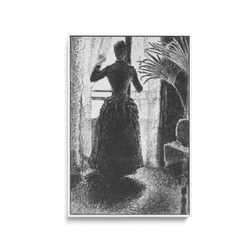 Woman at the Window by Paul Signac - Stretched Canvas Print or Framed Fine Art Print I Heart Wall Art Australia 